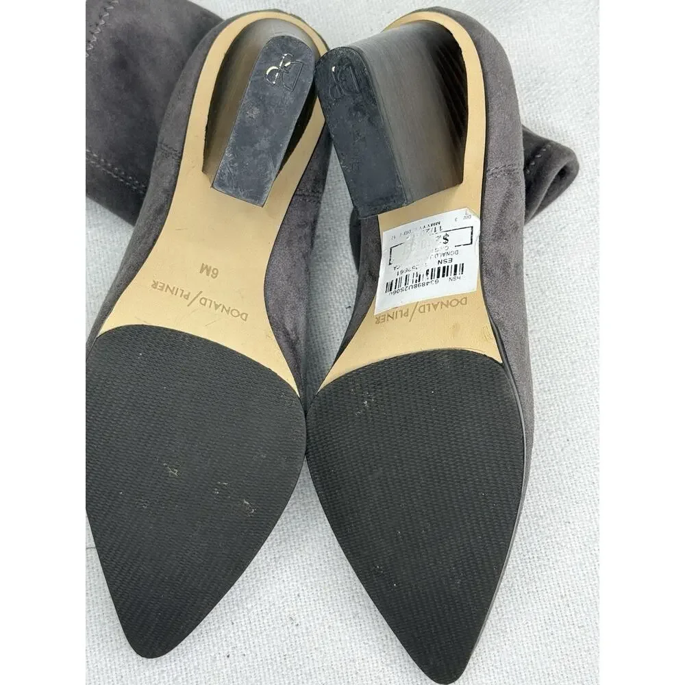 Donald J Pliner Gray Suede Ankle Booties Boot Size 6 M Boots